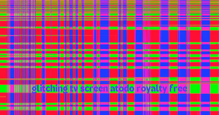 glitching tv screen atodo royalty free